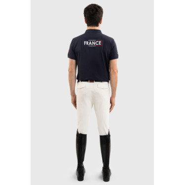 Harcour Fuego poloshirt met korte mouwen heren Frankrijk Marine Marineblauw