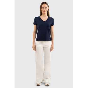 T-shirt Harcour Aquila met korte mouwen voor dames Frankrijk Marine Marineblauw T-shirt Harcour Aquila met korte mouwen voor dames Frankrijk Marine Marineblauw