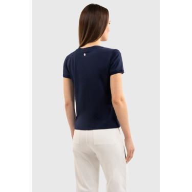 Harcour Hydra dames T-shirt met korte mouwen Marine Marineblauw