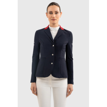 Wedstrijdjasje Harcour Figara dames Frankrijk Marine Marineblauw