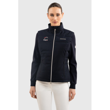 Dames mouwloos vest Harcour Flicka Frankrijk Marine Marineblauw