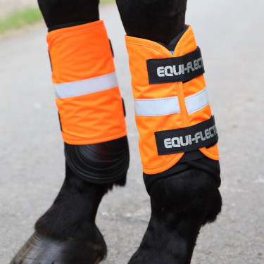 Reflecterende Equi-Flector® Shires-gaiters Feloranje Reflecterende Equi-Flector® Shires-gaiters Feloranje