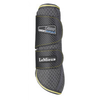 LeMieux Carbon Mesh Peesbeschermers Antraciet / citroen Grijs LeMieux Carbon Mesh Peesbeschermers Antraciet / citroen Grijs