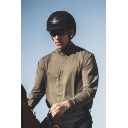 Kask Dogma Chrome helm lichtbruine kinriem Zwart
