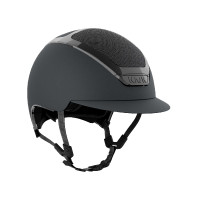 Kask Dogma Chrome Swarovski middernacht helm met klinknagel Antraciet Grijs