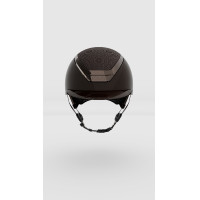 Kask Dogma Pure Shine helm met lichtbruine kinriem Espressobruin