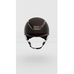 Kask Dogma Pure Shine helm met lichtbruine kinriem Espressobruin