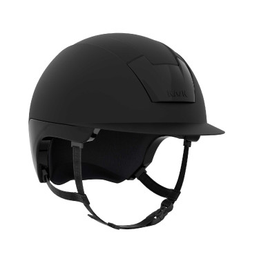 Kask Kooki helm met lichtbruine kinriem Mat zwart