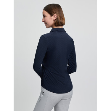 LeMieux Sarah basislaag met patroon lange mouwen Marine Marineblauw