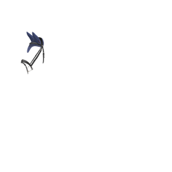 Vliegendeken-oorbeschermers LeMieux Air-Tek meshstof Shadow Blauw