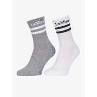 LeMieux sokken per 2 Wit LeMieux sokken per 2 Wit