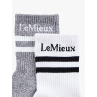 LeMieux sokken per 2 Wit LeMieux sokken per 2 Wit