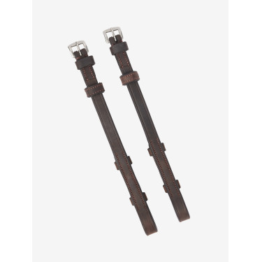 LeMieux platte Hunter-beugels Havanna / zilver Bruin