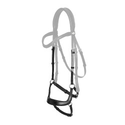 Neusriem LeMieux Arika met sperriem Zwart / zilver Neusriem LeMieux Arika met sperriem Zwart / zilver