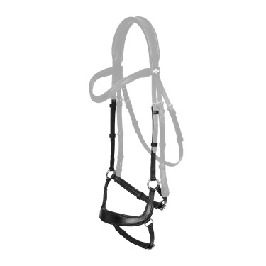 Neusriem LeMieux Arika met sperriem Zwart / zilver Neusriem LeMieux Arika met sperriem Zwart / zilver