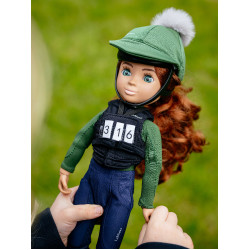 LeMieux Toy Rider plastron en genummerd rugnummer Zwart