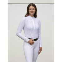 LeMieux wedstrijdpolo met lange mouwen Arielle dames Wit LeMieux wedstrijdpolo met lange mouwen Arielle dames Wit