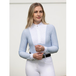 LeMieux wedstrijdpolo met lange mouwen Arielle dames Mist Blauw LeMieux wedstrijdpolo met lange mouwen Arielle dames Mist Blauw