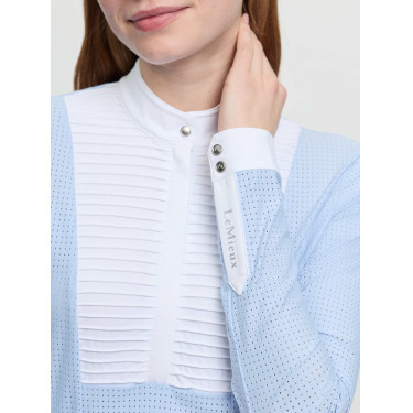 LeMieux wedstrijdpolo met lange mouwen Arielle dames Mist Blauw LeMieux wedstrijdpolo met lange mouwen Arielle dames Mist Blauw