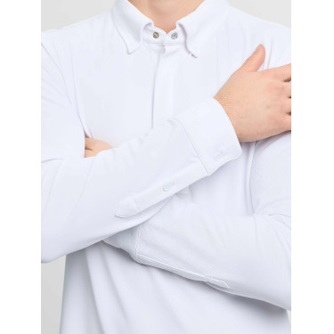 LeMieux wedstrijdpolo met lange mouwen voor heren Wit