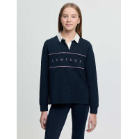 LeMieux Young Rider Riley rugbyshirt polo Marine Marineblauw