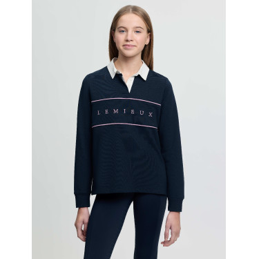LeMieux Young Rider Riley rugbyshirt polo Marine Marineblauw LeMieux Young Rider Riley rugbyshirt polo Marine Marineblauw