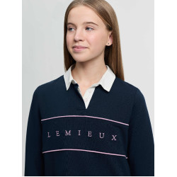 LeMieux Young Rider Riley rugbyshirt polo Marine Marineblauw LeMieux Young Rider Riley rugbyshirt polo Marine Marineblauw