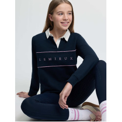 LeMieux Young Rider Riley rugbyshirt polo Marine Marineblauw LeMieux Young Rider Riley rugbyshirt polo Marine Marineblauw