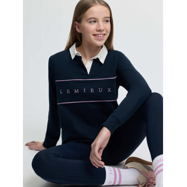 LeMieux Young Rider Riley rugbyshirt polo Marine Marineblauw LeMieux Young Rider Riley rugbyshirt polo Marine Marineblauw