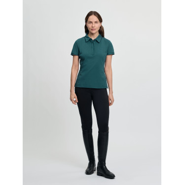 LeMieux Pixie dames poloshirt met korte mouwen Jungle LeMieux Pixie dames poloshirt met korte mouwen Jungle