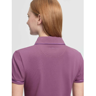 LeMieux Pixie dames poloshirt met korte mouwen Kaasjeskruid