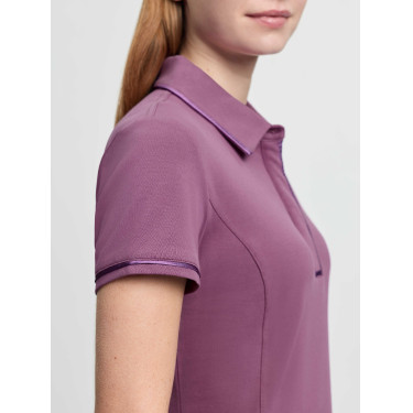 LeMieux Pixie dames poloshirt met korte mouwen Kaasjeskruid