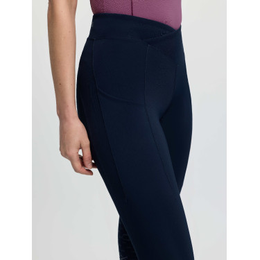 LeMieux paardrijpull-on met gedeeltelijk kruiszitvlak Simone dames Marine Marineblauw