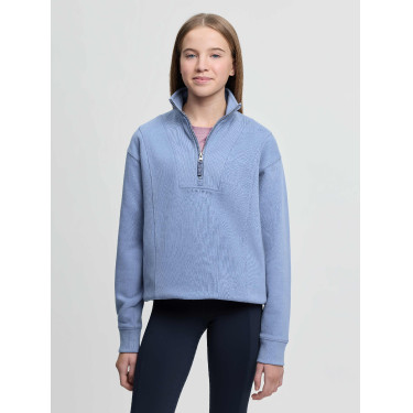 LeMieux Young Rider Vianne halfzip trui Poederblauw