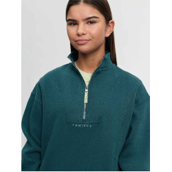 LeMieux Young Rider Vianne halfzip trui Jungle Groen