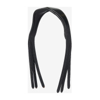 LeMieux Kudos Contrast kopstuk Zwart / zilver LeMieux Kudos Contrast kopstuk Zwart / zilver