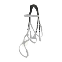 LeMieux Kudos Contrast kopstuk Zwart / zilver LeMieux Kudos Contrast kopstuk Zwart / zilver