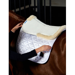 Weatherbeeta Memory Foam schokdemper met Comfort Fleece-rand Wit Weatherbeeta Memory Foam schokdemper met Comfort Fleece-rand Wit