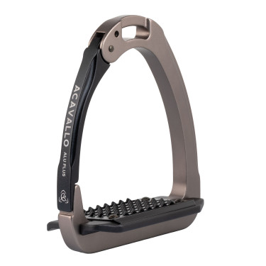 Stijgbeugels Arena Aluplus 2.0 Acavallo Titanium / zwart Grijs Stijgbeugels Arena Aluplus 2.0 Acavallo Titanium / zwart Grijs