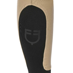 Dames rijbroek Equestro met kniestGrip hoge taille Wierook Beige