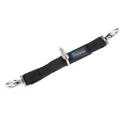 Shires Arma Newmarket nylon aansnoerneusriem Zwart