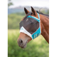 Vliegmasker zonder oren Shires FlyGuard Pro Blauwgroen