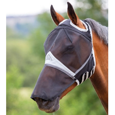 Vliegenmasker met neusbescherming Shires zonder oren FlyGuard Pro Vliegenmasker met neusbescherming Shires zonder oren FlyGuard Pro