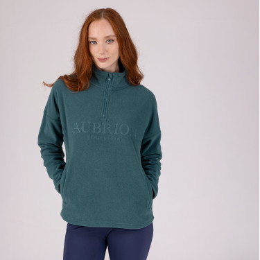 Aubrion Shires Equestrian kwart-zip fleece Tijm Groen