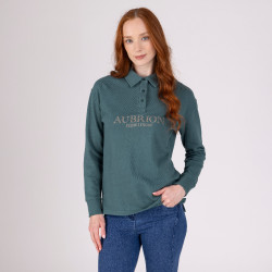Aubrion Equestrian Shires sweatshirt met knopen Tijm Groen Aubrion Equestrian Shires sweatshirt met knopen Tijm Groen
