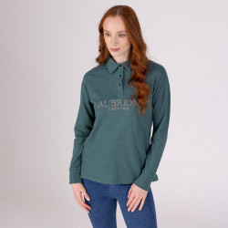 Aubrion Equestrian Shires sweatshirt met knopen Tijm Groen Aubrion Equestrian Shires sweatshirt met knopen Tijm Groen