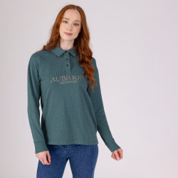 Aubrion Equestrian Shires sweatshirt met knopen Tijm Groen Aubrion Equestrian Shires sweatshirt met knopen Tijm Groen