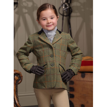 Shires Aubrion Saratoga kinderjas Rood/geel/blauwe ruiten Motieven Shires Aubrion Saratoga kinderjas Rood/geel/blauwe ruiten Motieven