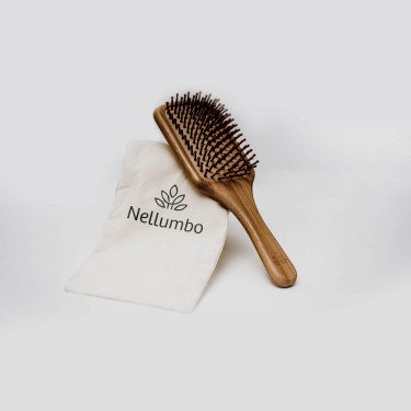 Nellumbo bamboe ontklittende borstel