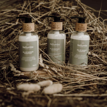 Verwarmende massagegel Nellumbo